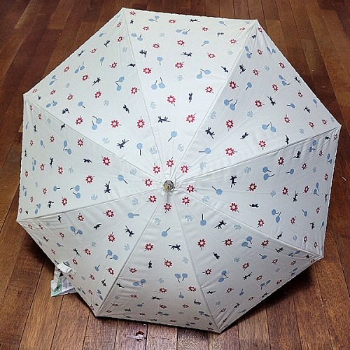 일본 수입 노아패밀리 우산 양산 하나네코 베이지